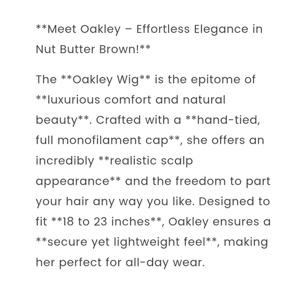 *Oakley Creme Brulee/Nut Butter* Wigs For Every Woman - Picture 6 of 8